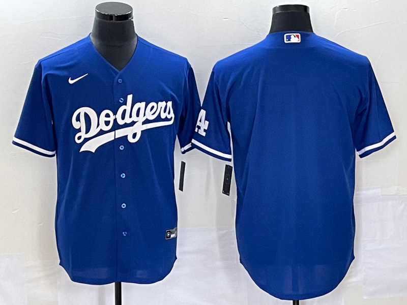 Men's Los Angeles Dodgers Royal Replica Blank Jersey1