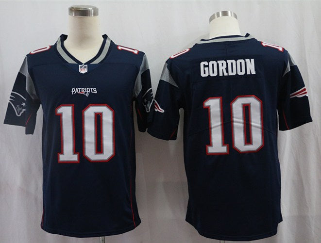 Men's New England Patriots Josh Gordon Navy Game Jersey