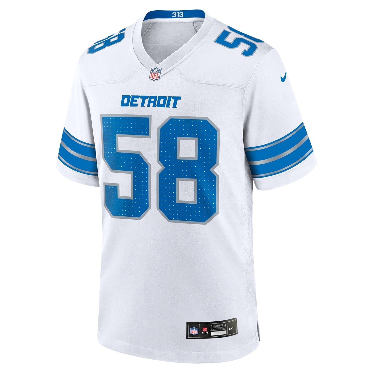 Penei Sewell Detroit Lions  Game Jersey -  White