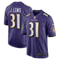 Jamal Lewis Baltimore Ravens  Game Retired   Jersey - Purple