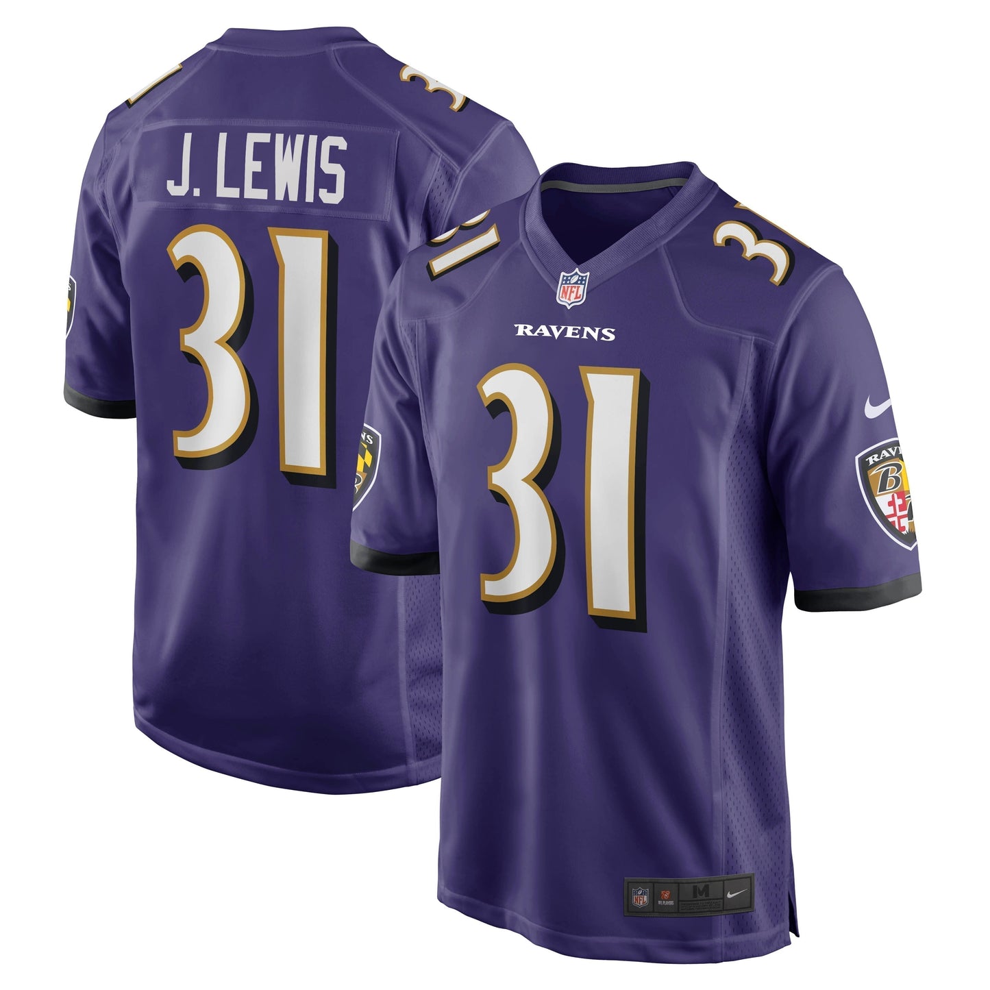Jamal Lewis Baltimore Ravens  Game Retired   Jersey - Purple