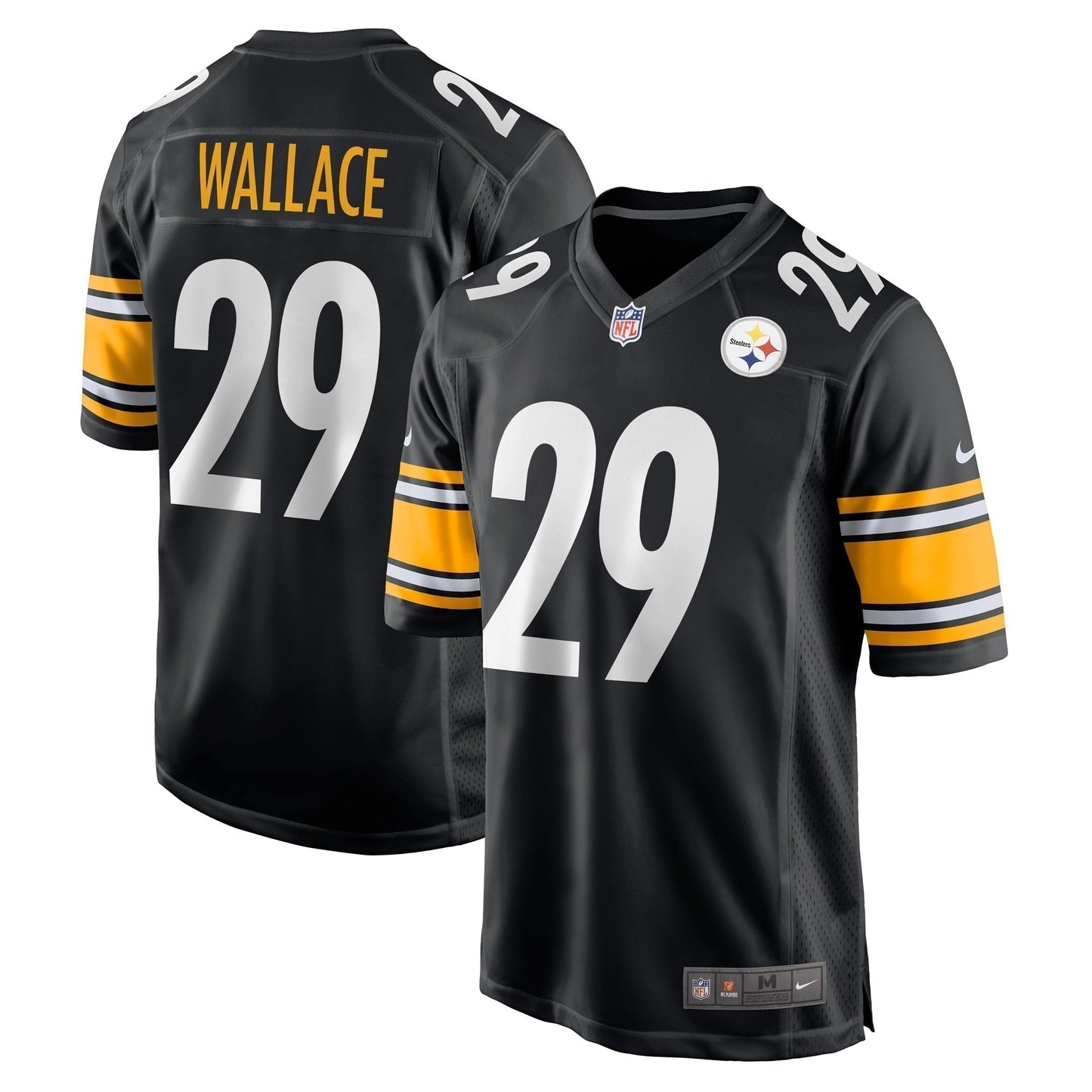 Levi Wallace Pittsburgh Steelers  Game   Jersey - Black