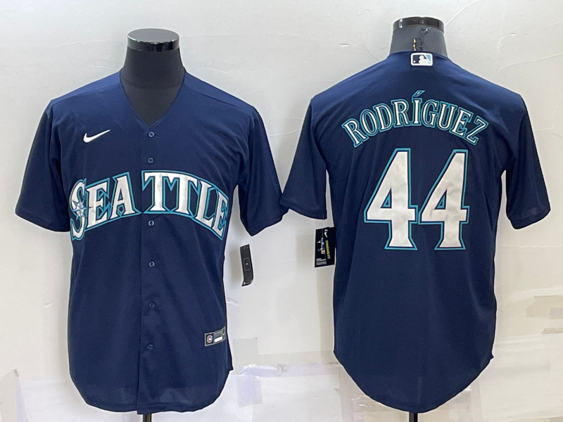 Men's Seattle Mariners Julio Rodriguez Navy Replica Baseball Jersey