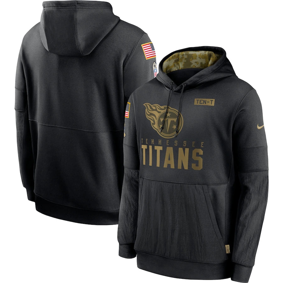 Men's Tennessee Titans 2020 Salute to Service Hoodie Black