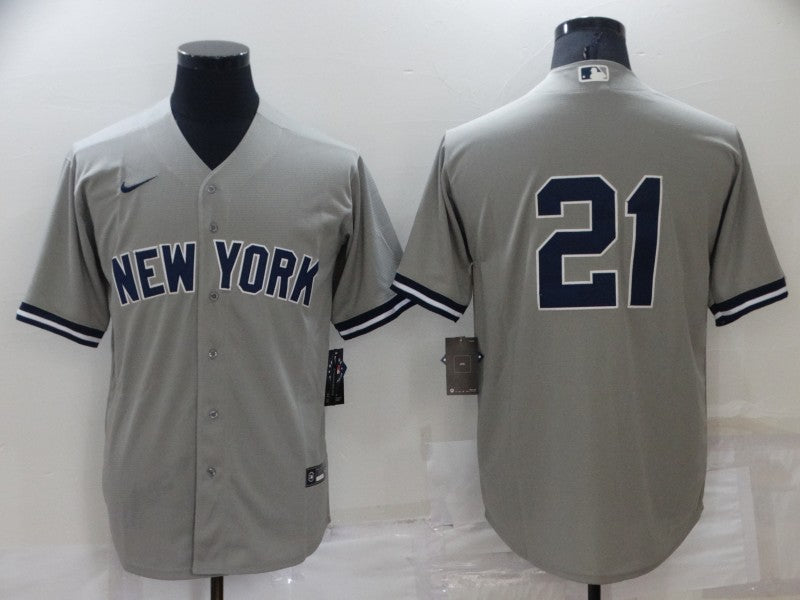 Men's New York Yankees Paul ONeill Gray Replica Player Name Jersey