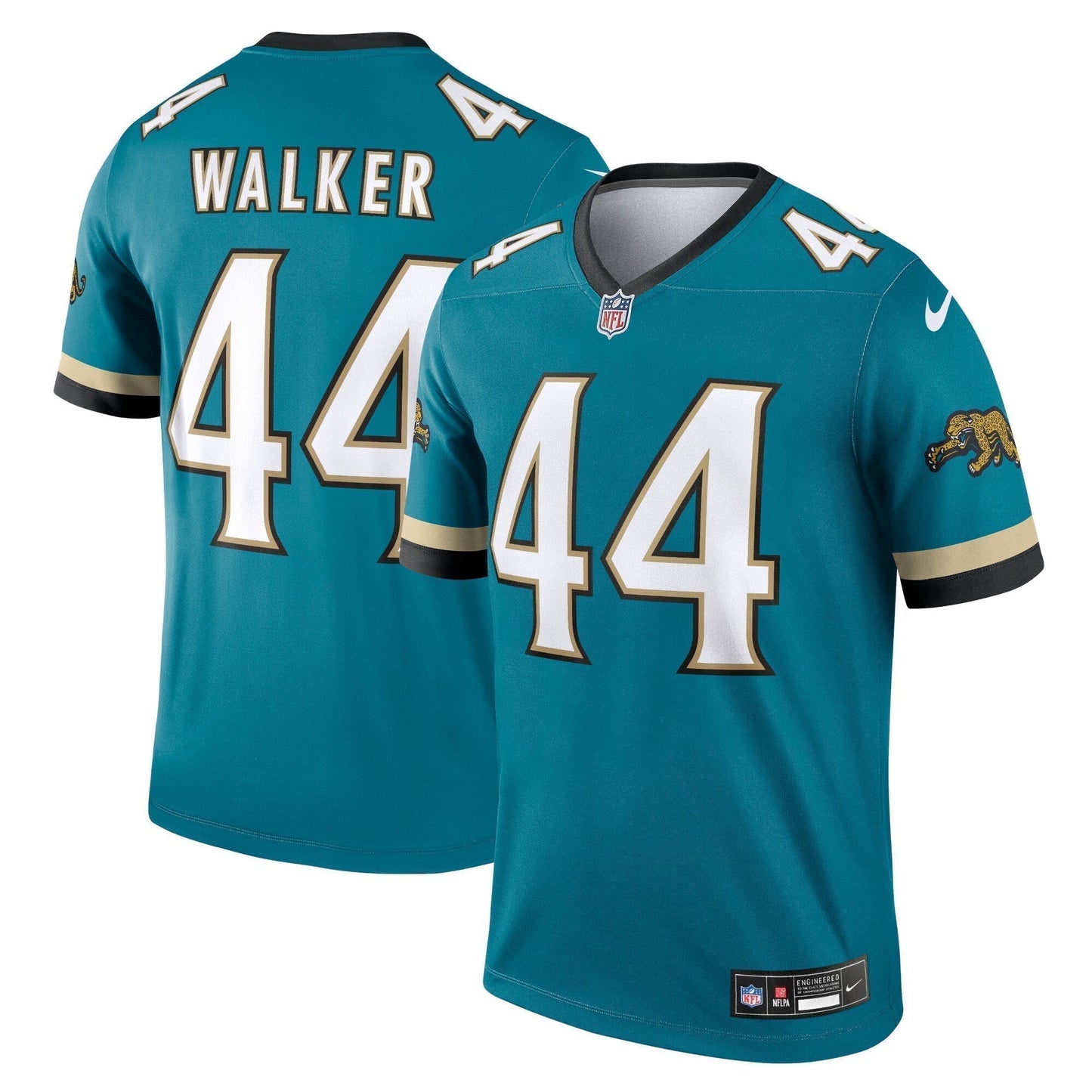 Travon Walker Jacksonville Jaguars  Prowler Throwback Legend Jersey - Teal