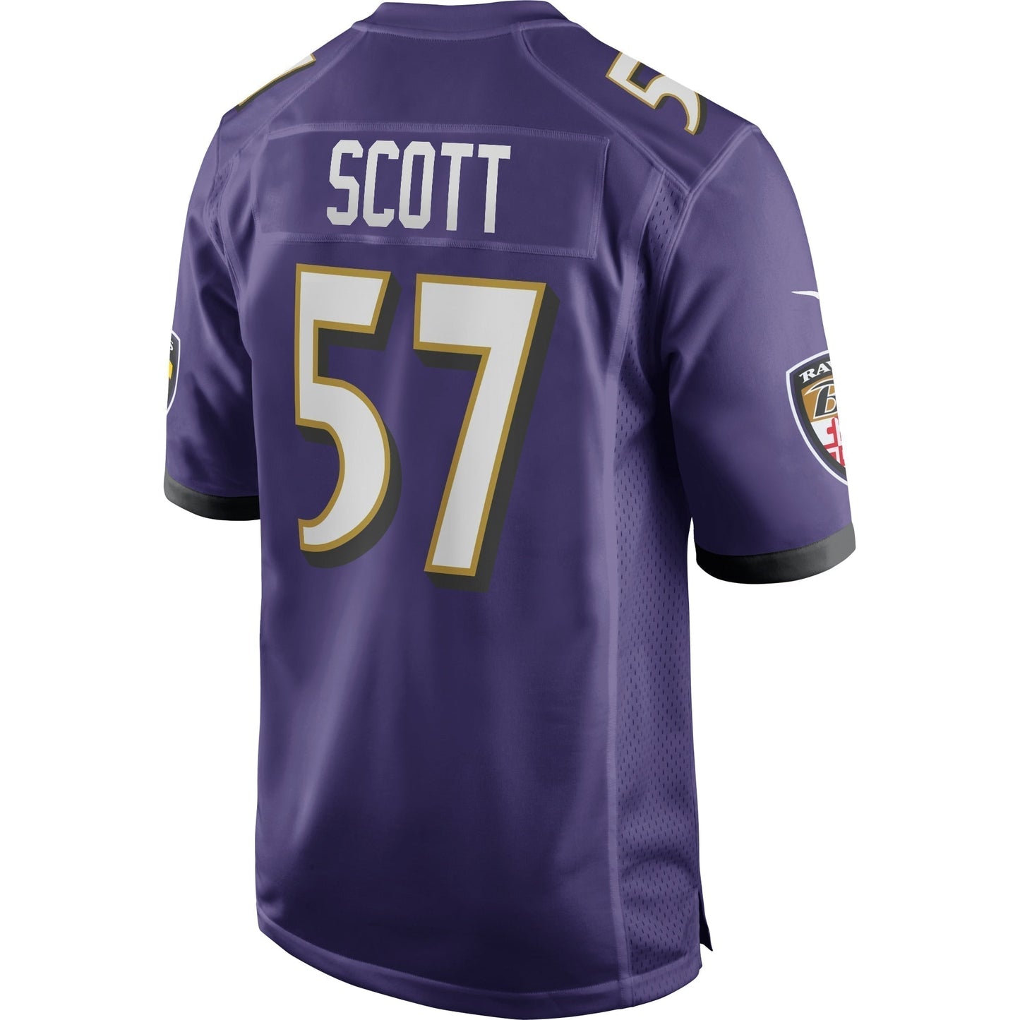 Bart Scott Baltimore Ravens  Game Retired   Jersey - Purple