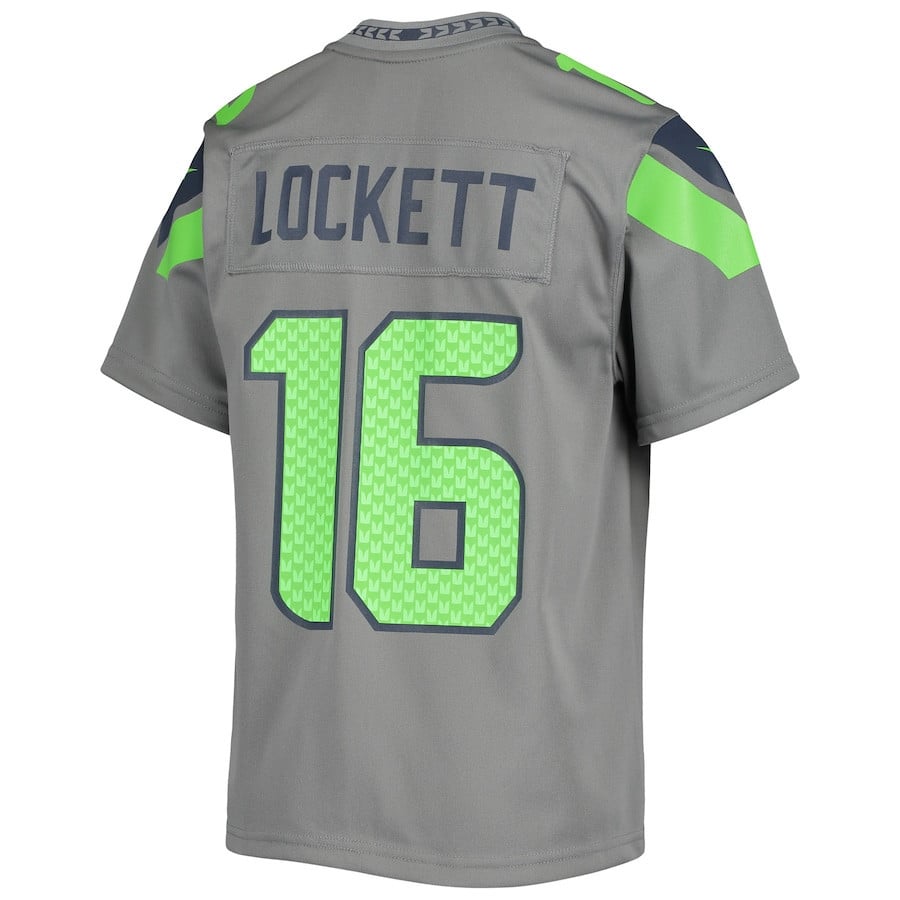 Custom Seattle Seahawks InvertedTeam Game Jersey - Gray