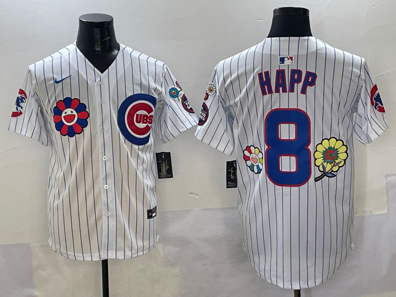 Men's Chicago Cubs Ian Happ White Player Jersey