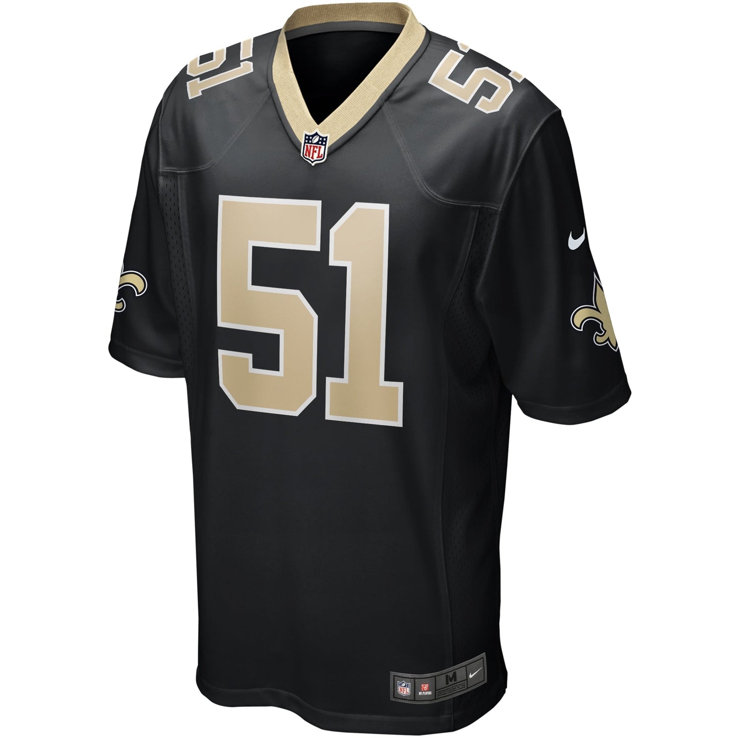 Cesar Ruiz New Orleans Saints    Game Jersey - Black