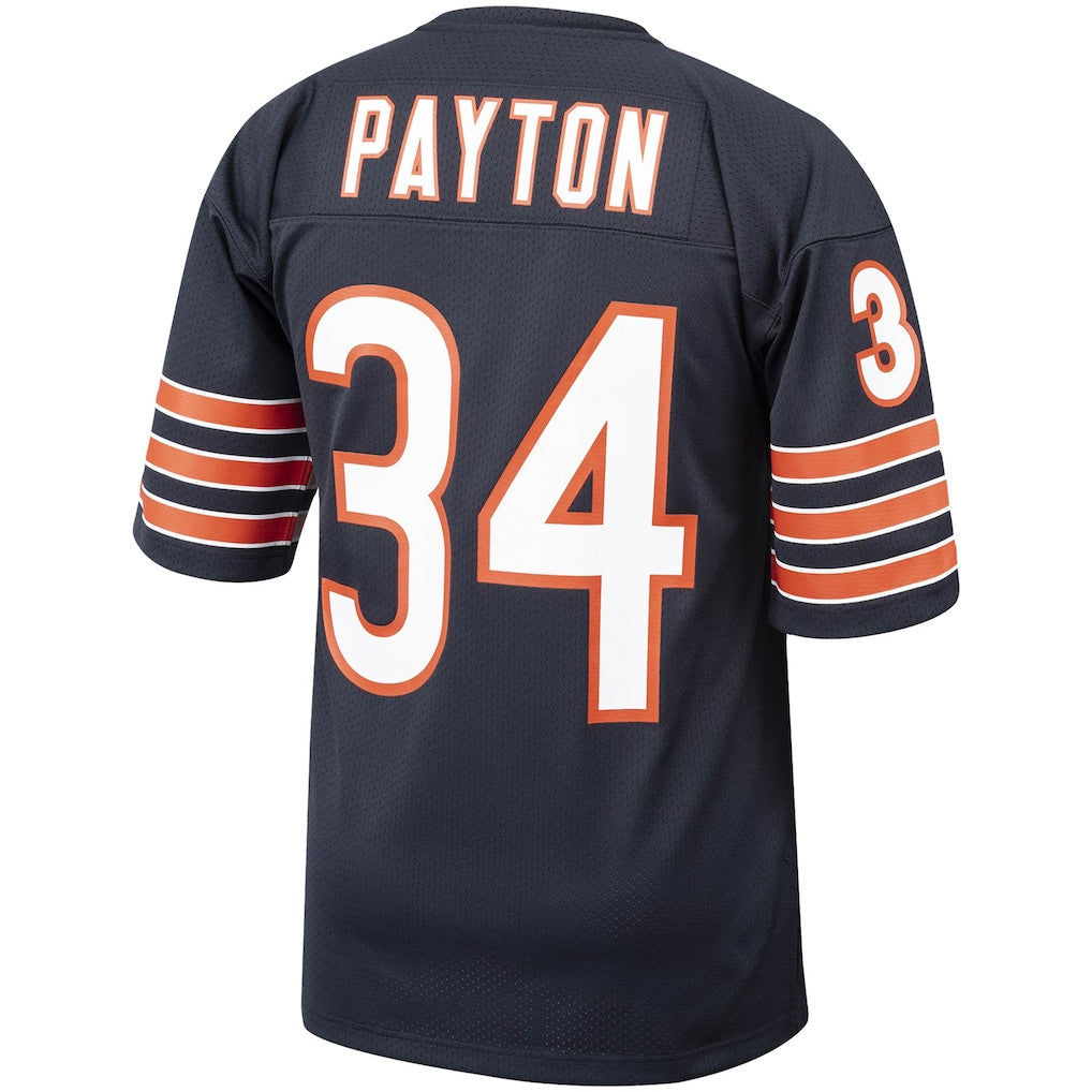 C.Bears #34 Walter Payton 1985  Navy Authentic Throwback Retired Player Jersey