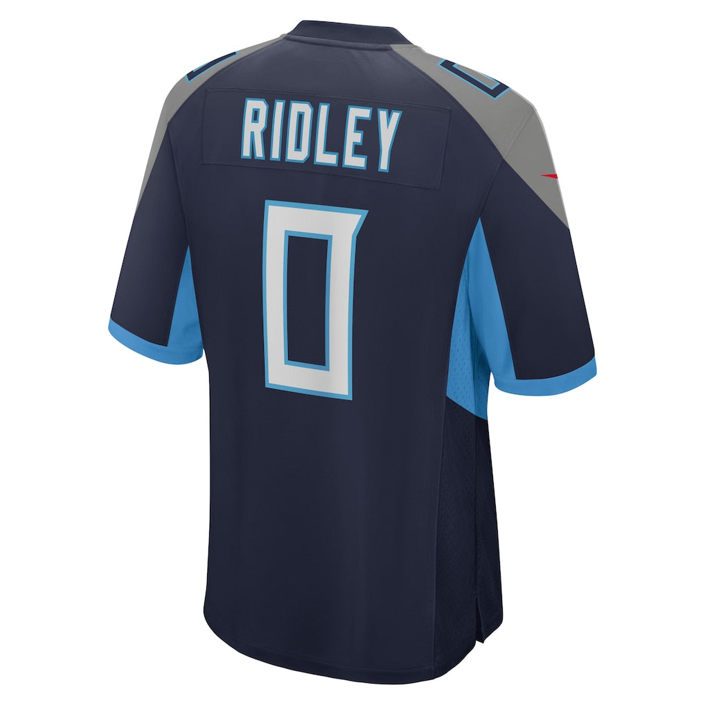 T.Titans  #0 Calvin Ridley Navy Game Player Jersey