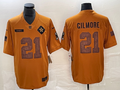 Men's Dallas Cowboys Stephon Gilmore Brown 2023 Salute To Service Retired Player Limited Jersey