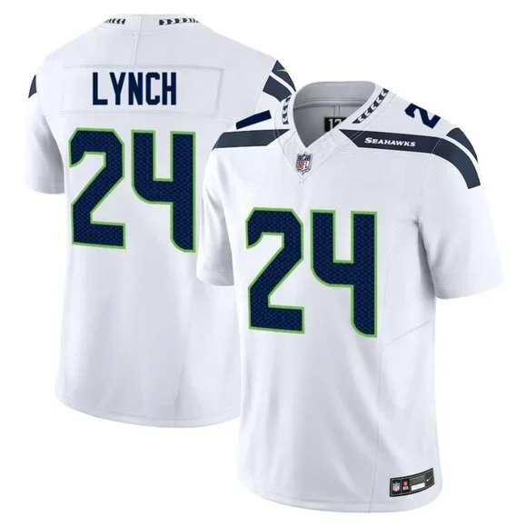 Select Marshawn Lynch White Stitched Jersey Vapor