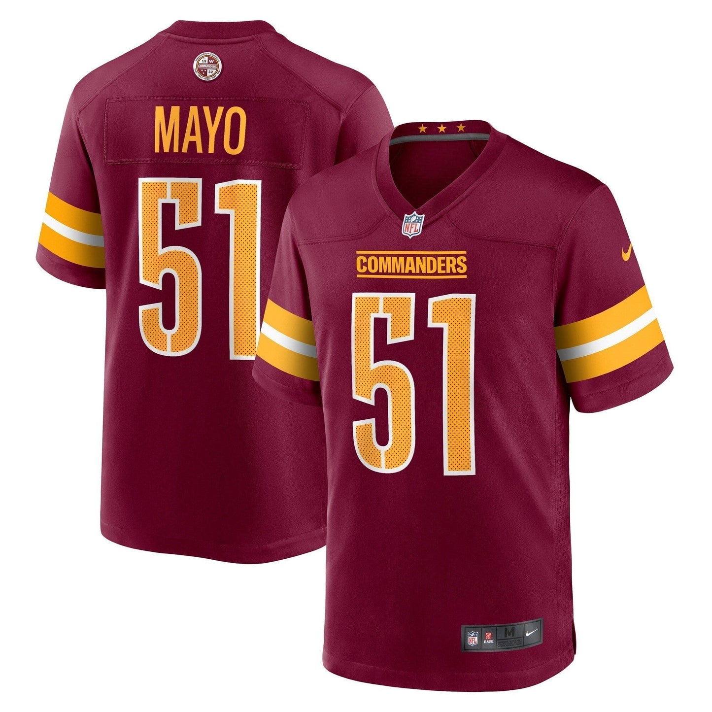 David Mayo Washington Commanders  Game   Jersey - Burgundy