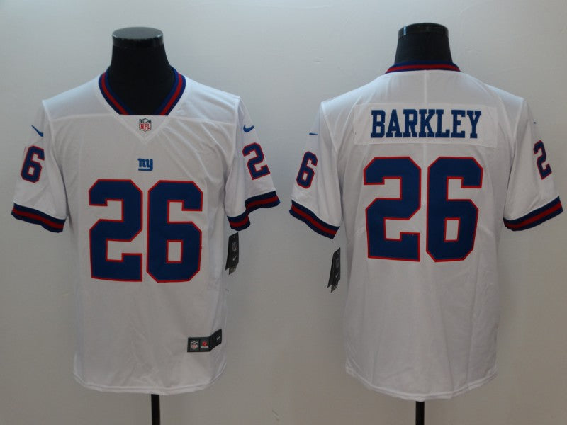 Men's New York Giants Saquon Barkley White Game Jersey
