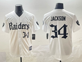 Men's Las Vegas Raiders Bo Jackson #34 White Player Jersey
