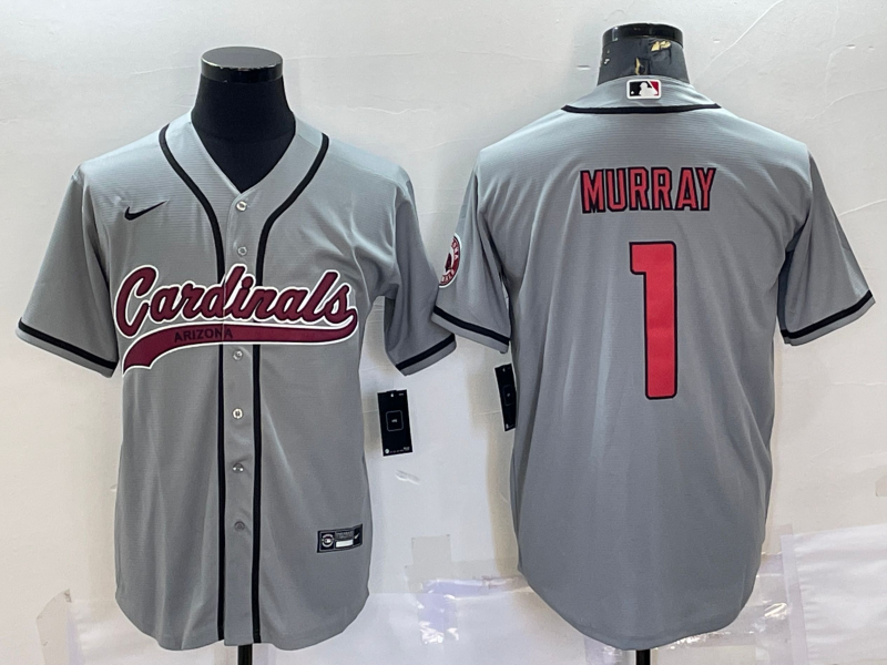 Men's Arizona Cardinals Kyler Murray Gray Game Jersey Joint Edition