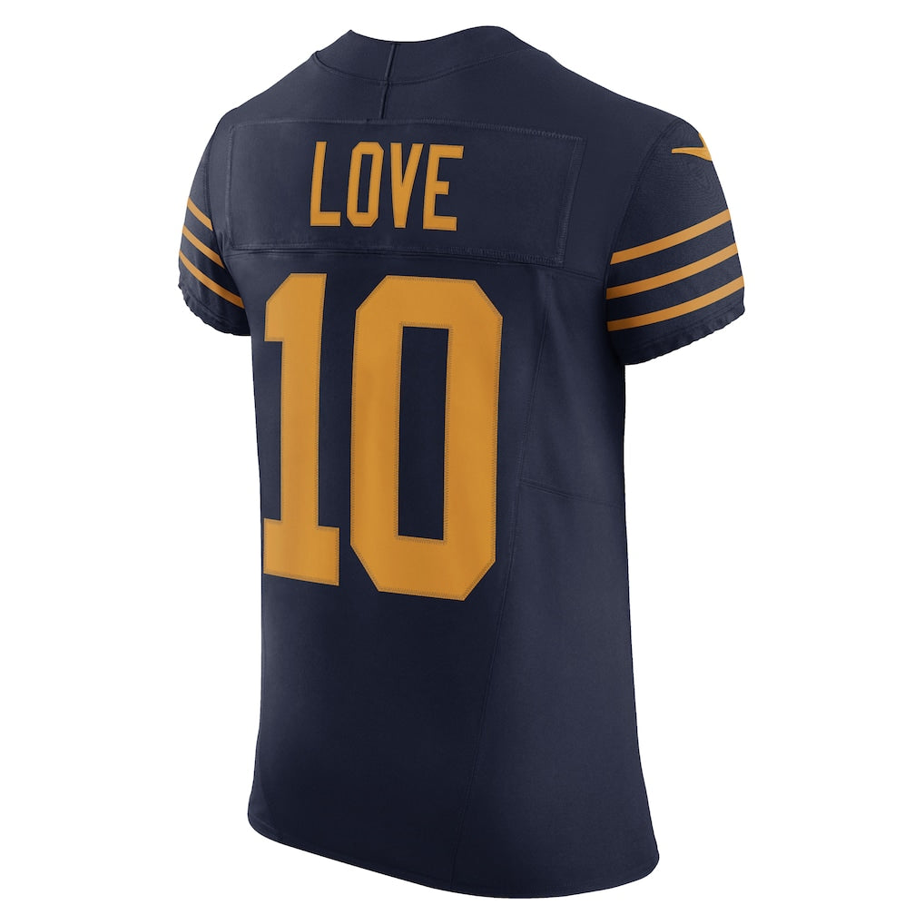 GB. Packers #10 Jordan Love Navy The 1923 Classic Vapor F.U.S.E. Elite Jersey