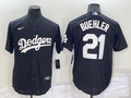 Men's Los Angeles Dodgers Walker Buehler Black Replica Baseball Jersey