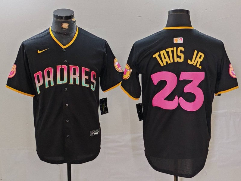 Men's San Diego Padres Fernando Tatis Jr. Black Player Jersey Joint Edition
