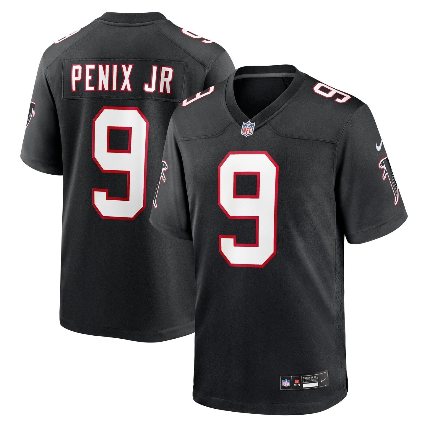 Michael Penix Jr. Atlanta Falcons  Throwback Game Jersey -  Black