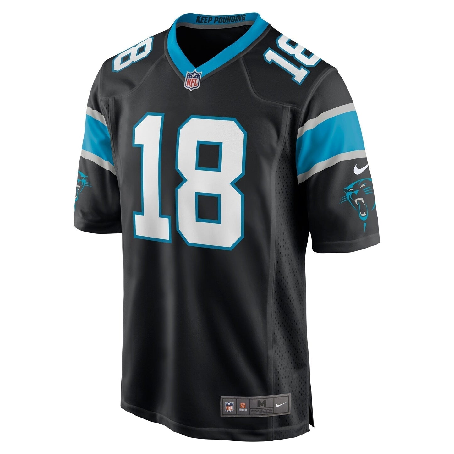 Damiere Byrd Carolina Panthers Game   Jersey - Black