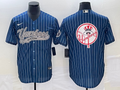 Men's New York Yankees Blue Replica Team Jersey1 Joint Edition