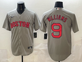 Men's Boston Red Sox Ted Williams #9 Gray Replica Player Jersey