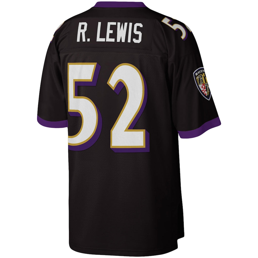 B.Ravens #52 Ray Lewis  Black Legacy Replica Jersey