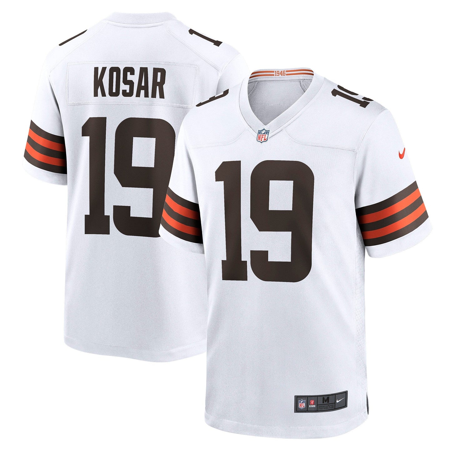 Bernie Kosar Cleveland Browns Retired   Game Jersey - White