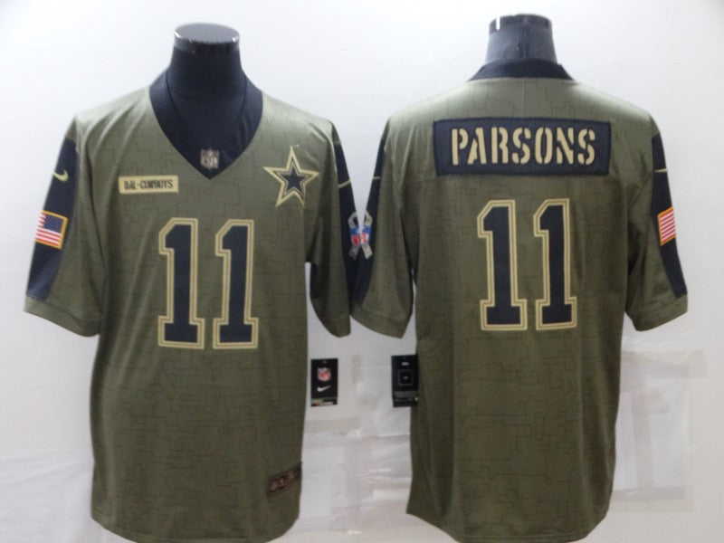 Men's Dallas Cowboys Micah Parsons Brown Game Jersey