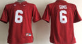 Men's Alabama Crimson Tide Blake Sims Crimson Player Game Jersey
