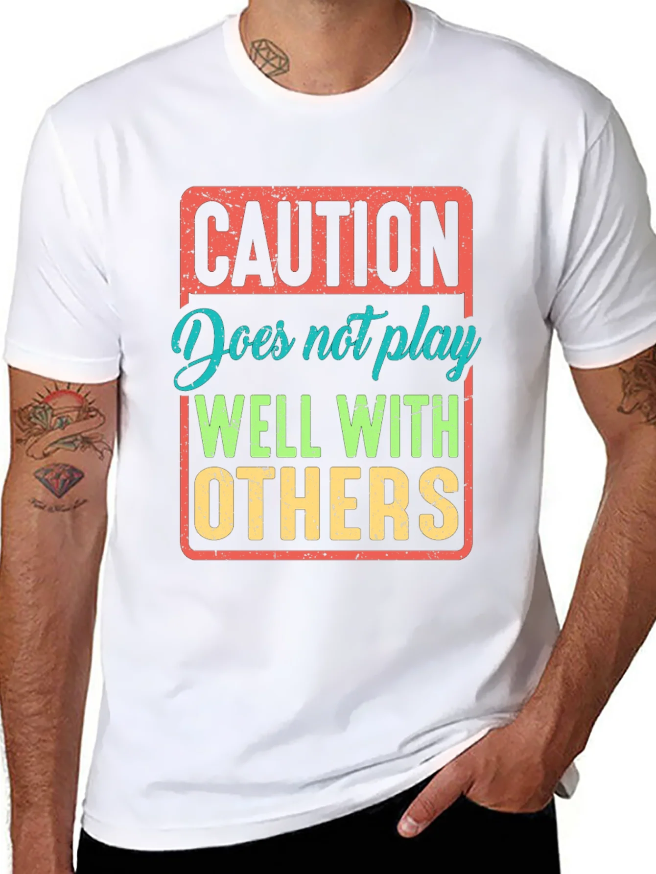 Caution: Does Not Play Well With Others T-Shirt