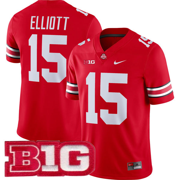 Ezekiel Elliott Ohio State Buckeyes Jersey  Red