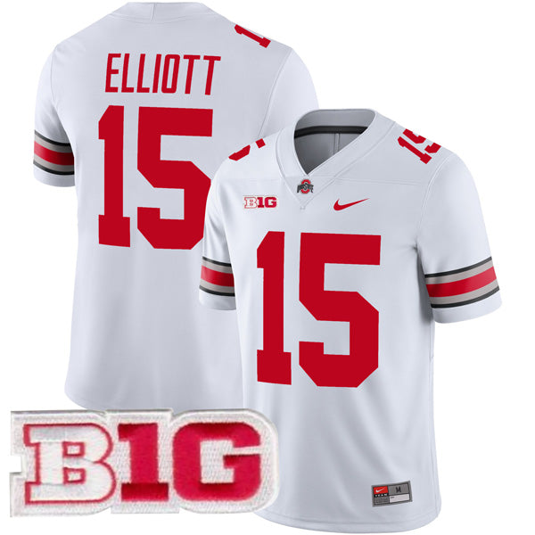 Ezekiel Elliott Ohio State Buckeyes Jersey  White