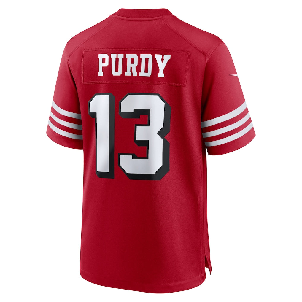 SF.49ers #13 Brock Purdy Scarlet Alternate Game Player Jersey