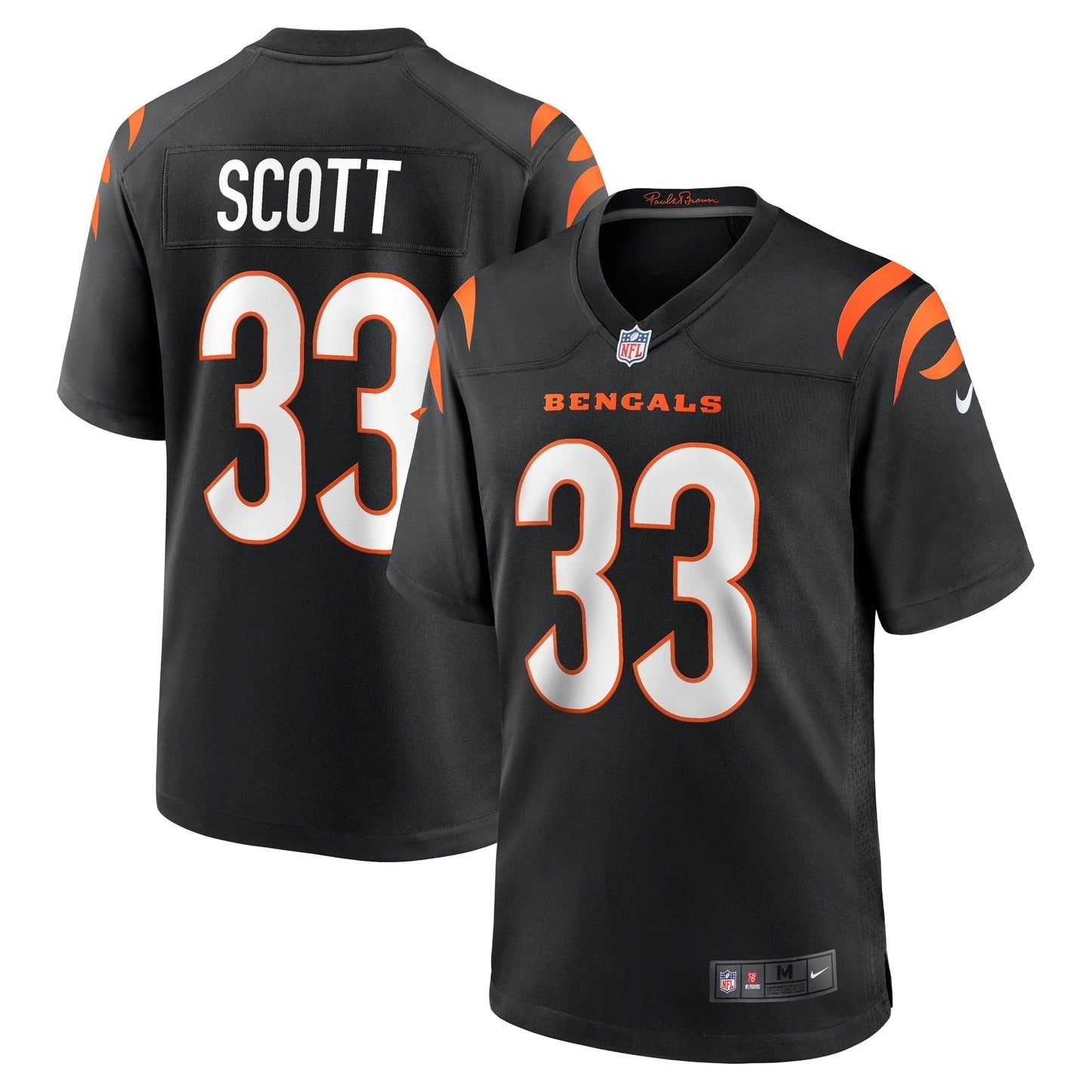 Nick Scott Cincinnati Bengals  Game   Jersey - Black