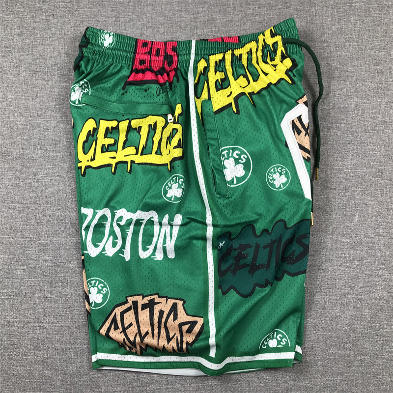 Pocket pants Celtics Graffiti Green