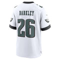 P.Eagles #26 Saquon Barkley White Game Jersey