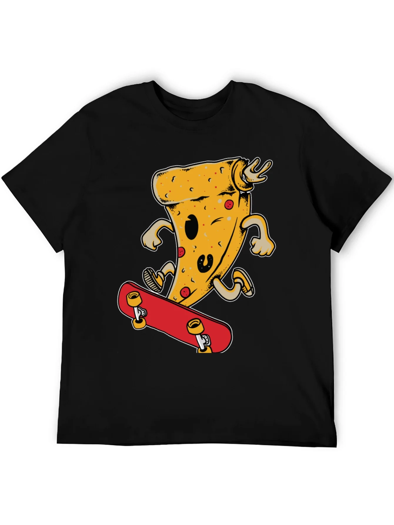 Pizza Skateboard T-Shirt - Fun & Stylish