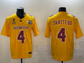 Men's Arizona State Sun Devils Cameron Skattebo Yellow Player Jersey