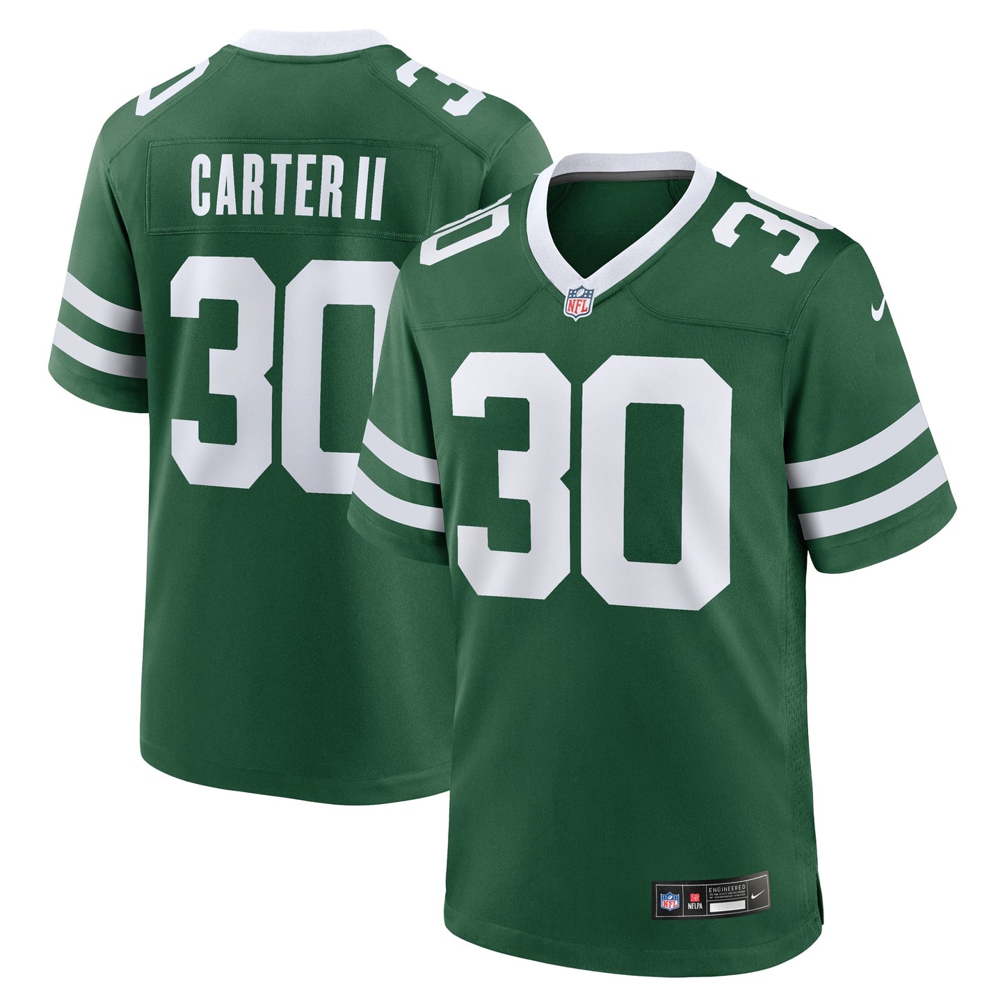 Michael Carter II New York Jets  Team Game Jersey - Legacy Green