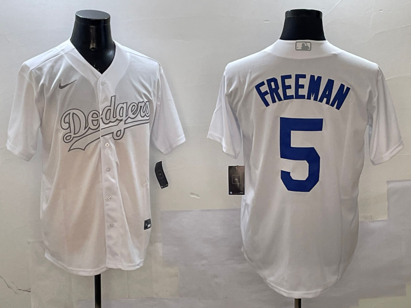 Men's Los Angeles Dodgers Freddie Freeman White Player Jersey