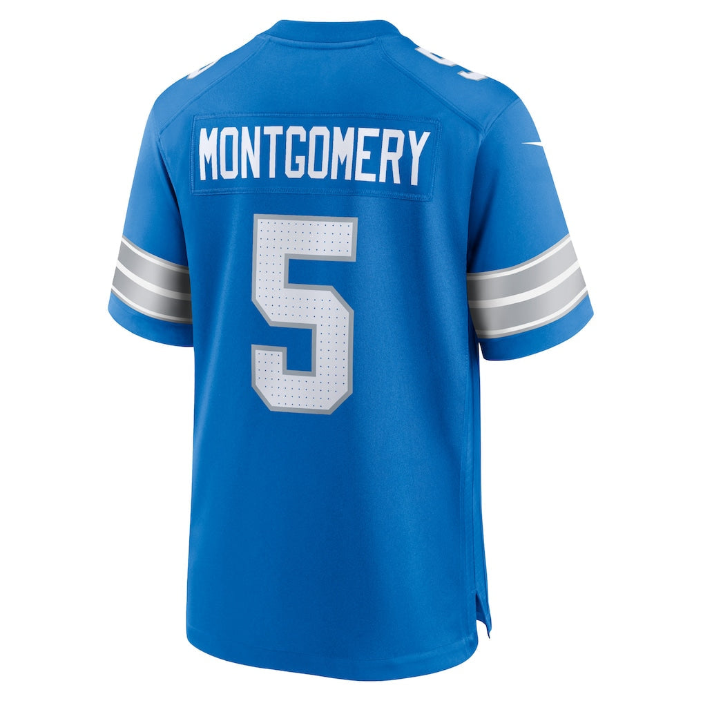 D.Lions #5 David Montgomery Blue Game Jersey
