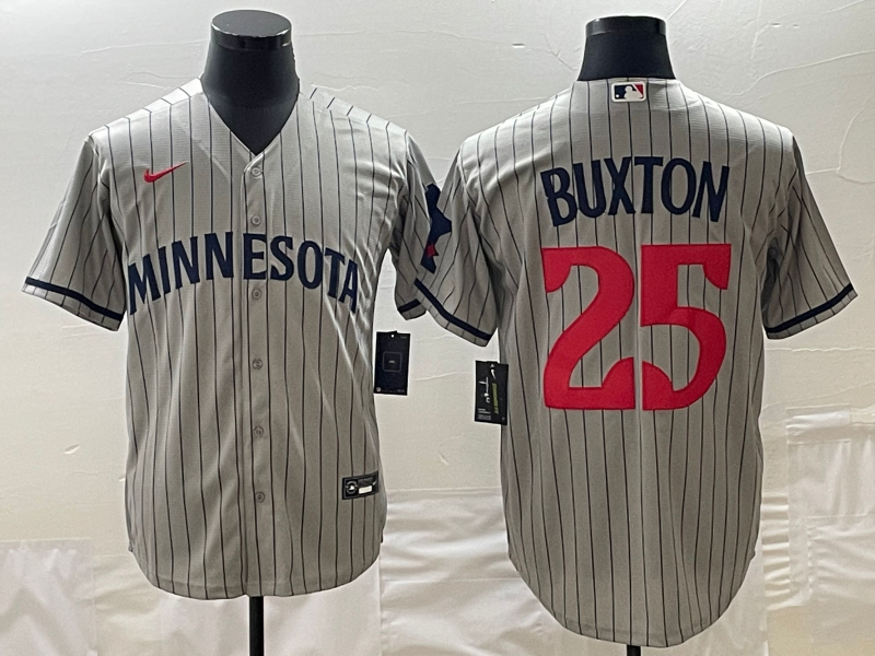 Men's Minnesota Twins Byron Buxton Gray Alternate Replica Player Jersey