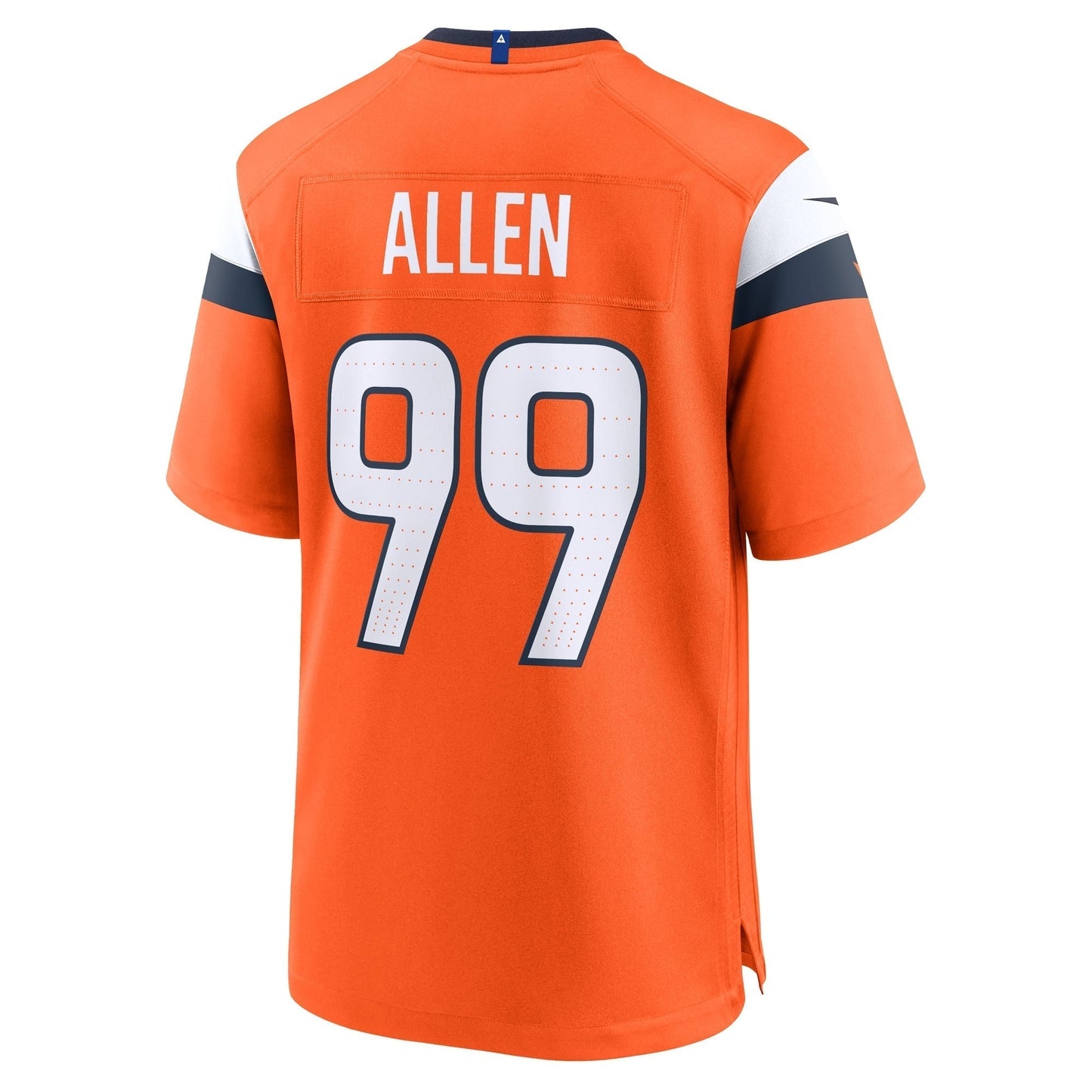 Zach Allen Denver Broncos  Team Game Jersey -  Orange