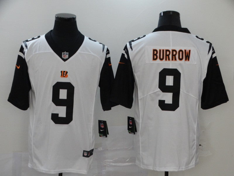 Men's Cincinnati Bengals Joe Burrow White Game Jersey