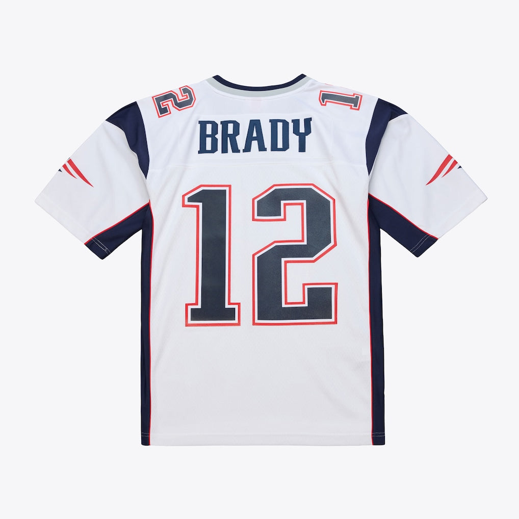 NE.Patriots #12 Tom Brady  White 2000 Legacy Replica Jersey
