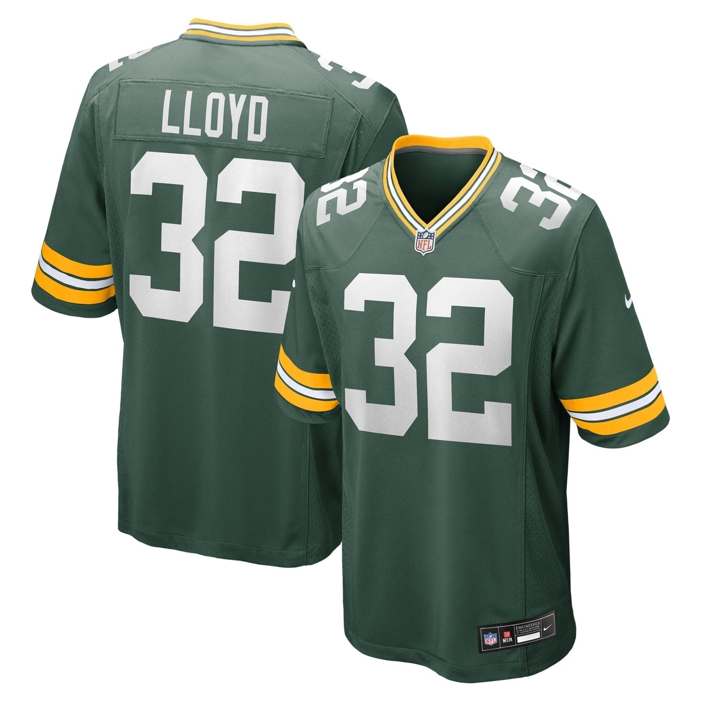 MarShawn Lloyd Green Bay Packers   Game Jersey -  Green